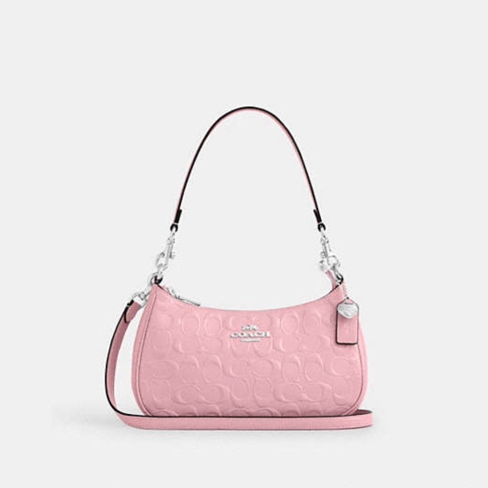 Teri Shoulder Bag In Signature Leather With Heart Charm